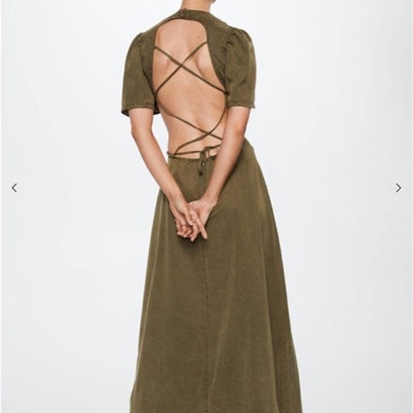 Mango lyocell 100% dress - Picture 1 of 5